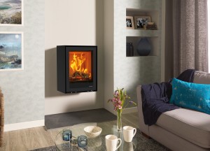 Stovax Elise wandkachel hout - Stovax