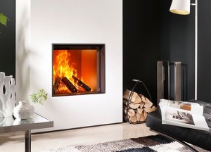 Kalfire W60/51F gesloten houthaard - frontmodel - Kalfire Fireplaces