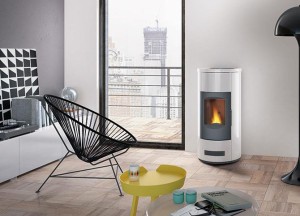 Pelletkachel met warmteverdeling - 
