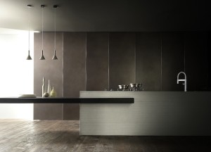 Minimalistische greeploze design keuken  - 