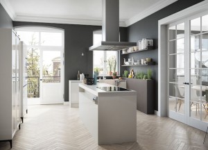 Design keuken met slank kookeiland - SieMatic