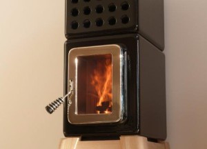 Design houtkachel in zwart keramiek | Stack Stoves - Art of Fire