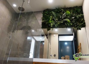 Junglewand in de badkamer | Moswens