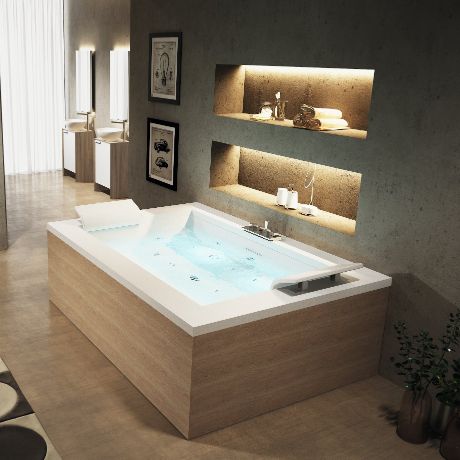 Rechthoekig bad voor personen | Novellini - UW-badkamer.nl