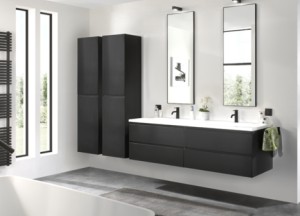 Badkamer in zwart en wit | X2O - X²O badkamers