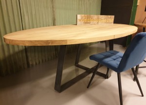 ovale eiken tafel - Woodindustries