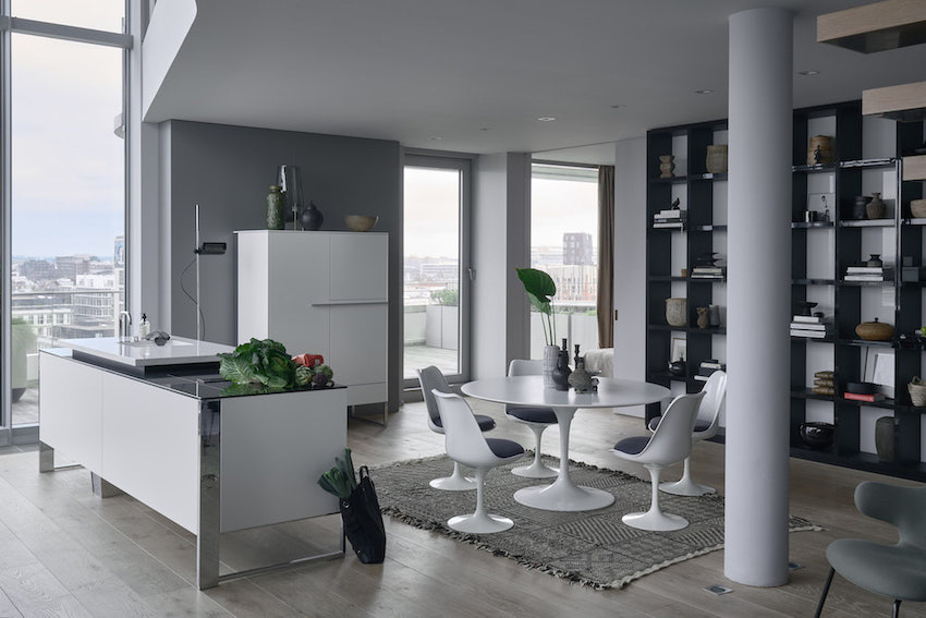 Design keuken met high- en sideboards | Poggenpohl