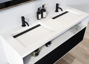 Badkamerstijl in zwart en wit | Sanidrôme