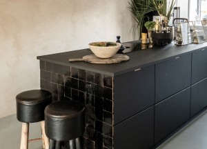 Zwarte keuken tegels | Zellige Noir