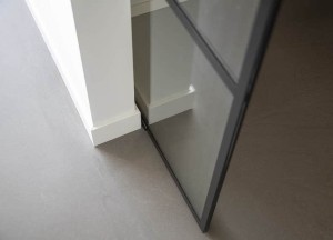 Staaleffect taatsdeur met wanden | Stylish Glass
