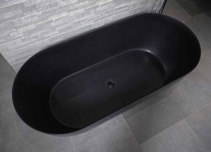 Vrijstaand zwart bad | Luca Sanitair