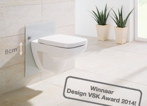 Viega wint design Award met in hoogte verstelbaar wc-element - Viega