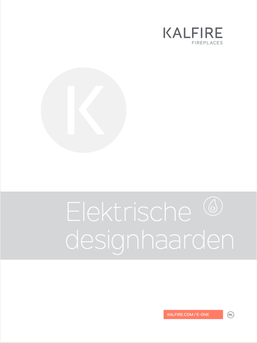 Kalfire E-one elektrische designhaard | brochure
