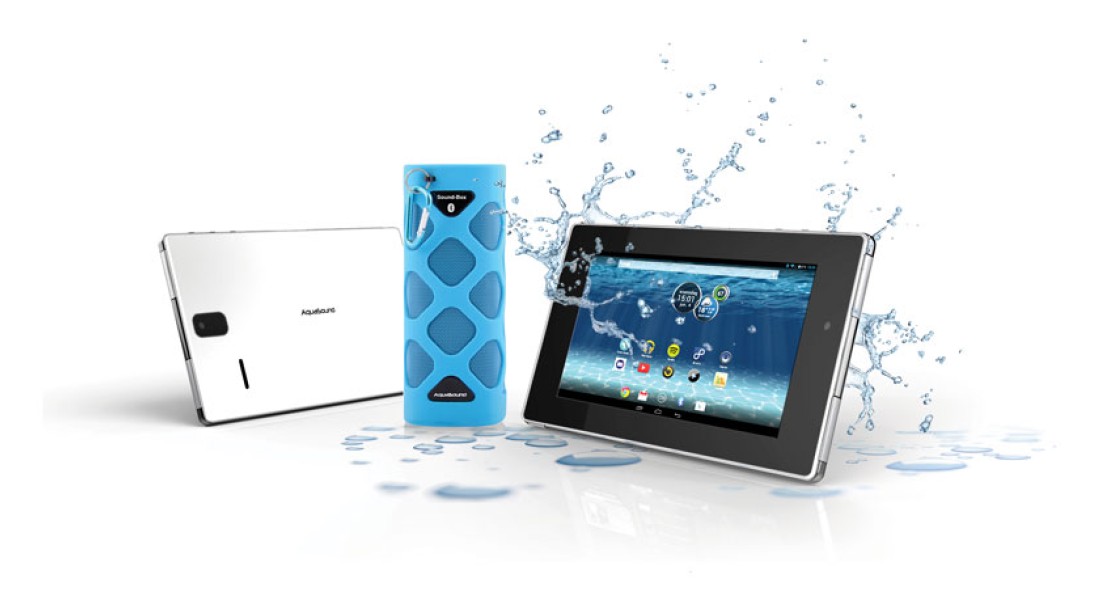 Badkamer gadget: waterdichte tablet van Aquasound