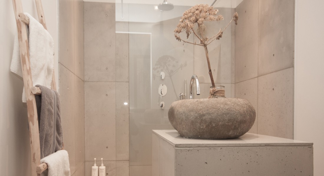 Stoer & stijlvol: beton in de badkamer