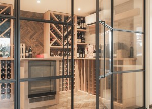 Stalen pui wijnkelder | BLECKS - 