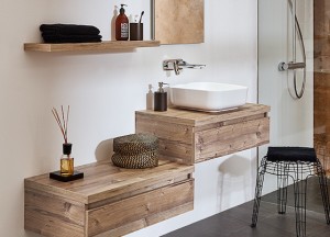 Mooi hout in de badkamer - Primabad