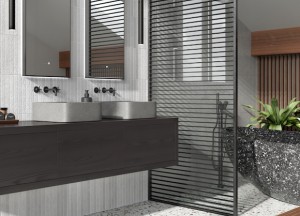 Nieuwe kleur voor een industriële badkamer - H&R badmeubelen