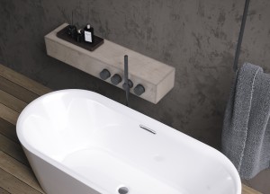 Luxe in de badkamer met vrijstaand design bad Modesty - 