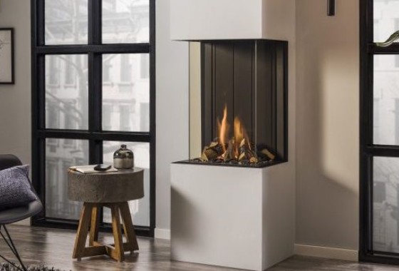 Deze panorama haard is ideaal voor een kleinere woning - Trimline Fires