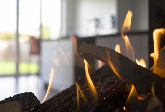 Een gashaard als roomdivider - Kalfire Fireplaces