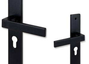 Eliot deurklink met profielcilinder - mat zwart | Deurklink24 - 