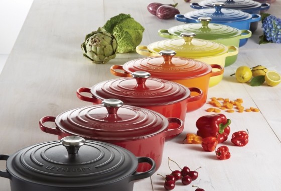 Een regenboog aan Le Creuset pannen - Viking