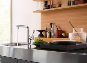 Axor design keukenkraan met Select-knop - Hansgrohe