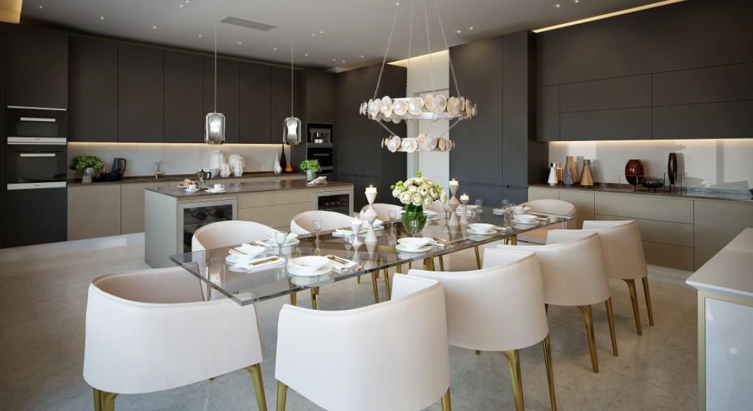 Schitterende keukens in luxe appartementen in Londen
