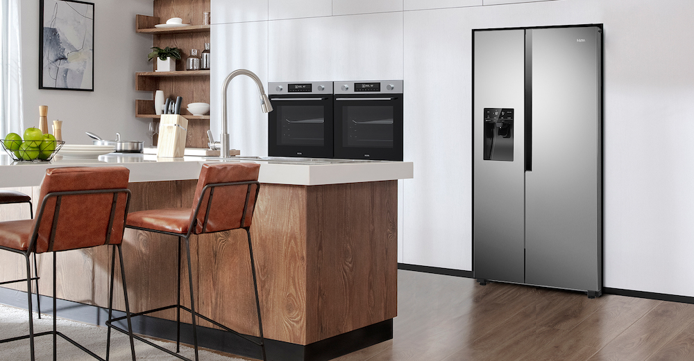 Afgekeurd Airco bolvormig Amerikaanse koelkast met water en ijsdispenser AKV778iRVS | ETNA -  UW-keuken.nl