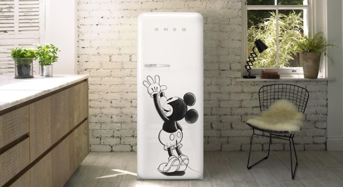 Mickey Mouse koelkast van Smeg & Disney
