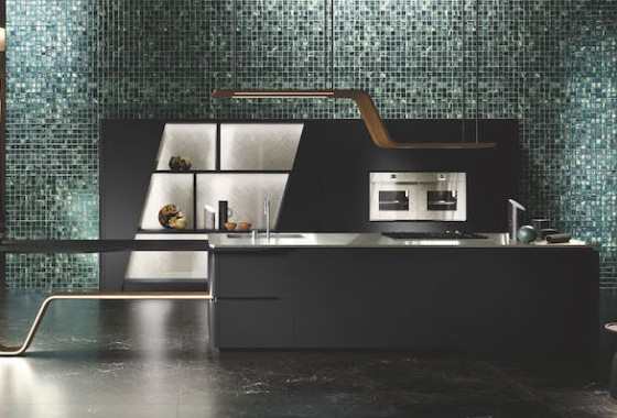 Zwarte keuken met sensationeel design - Tieleman Keukens
