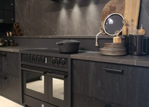 Italiaans inductie fornuis All Black Edition - Steel