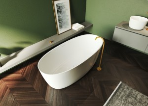 Oval - Solid Surface vrijstaand bad | Riho