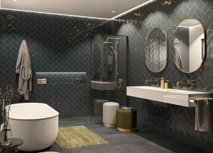 6 x tegels in de badkamer - Motto by Mosa