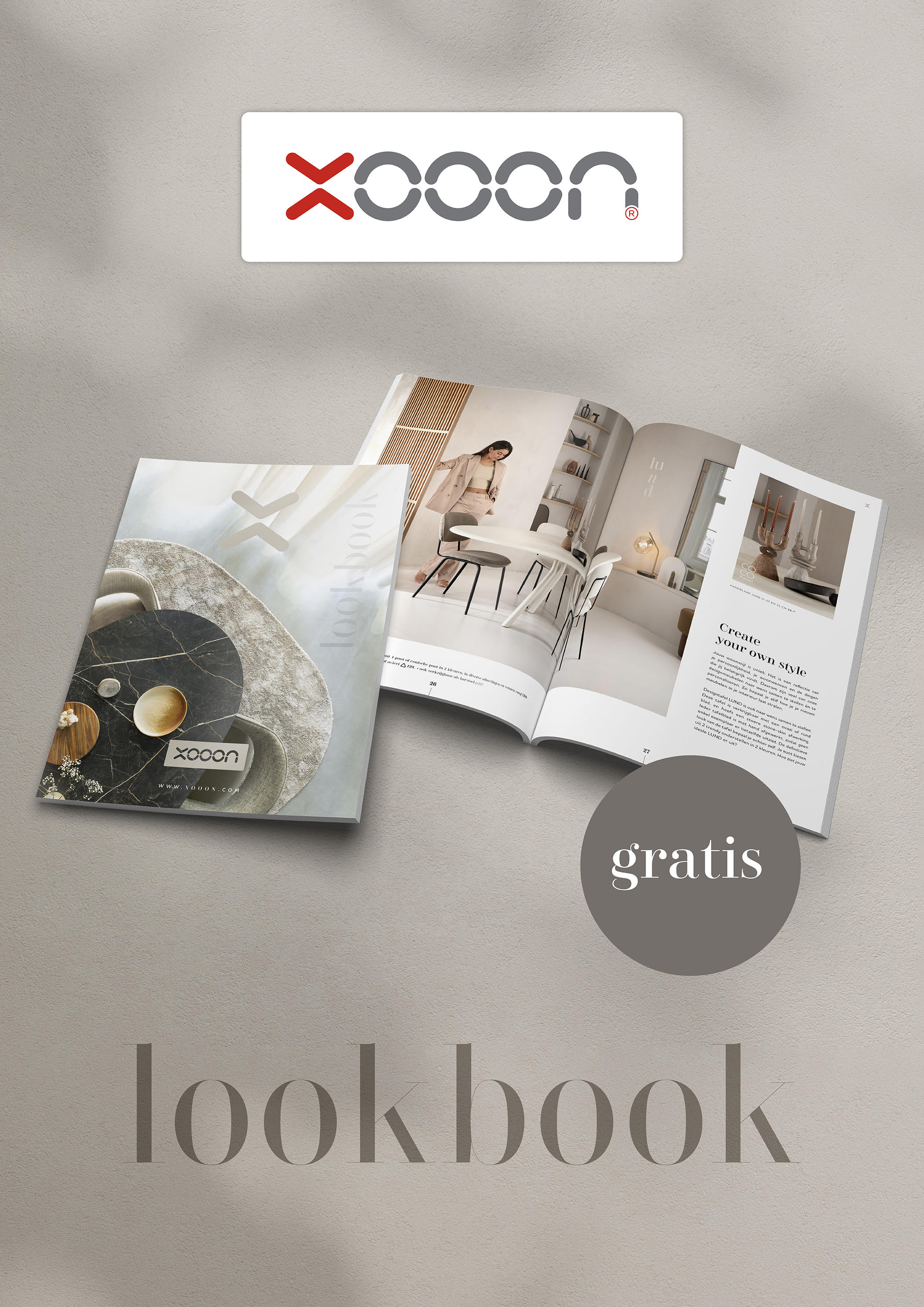 XOOON gratis lookbook designmeubelen