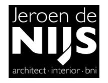 Logo Jeroen de Nijs architect-interior BNI uit AMSTERDAM