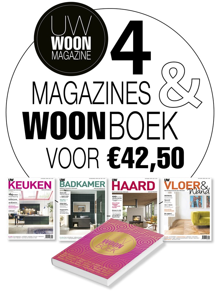 4 UW magazines + UW woonboek (7e editie 2024)