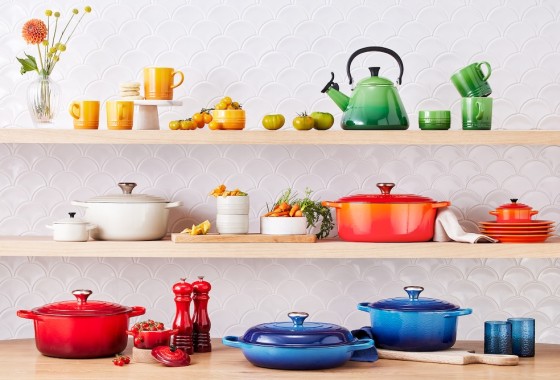 100 jaar Le Creuset: een pan met een gouden randje