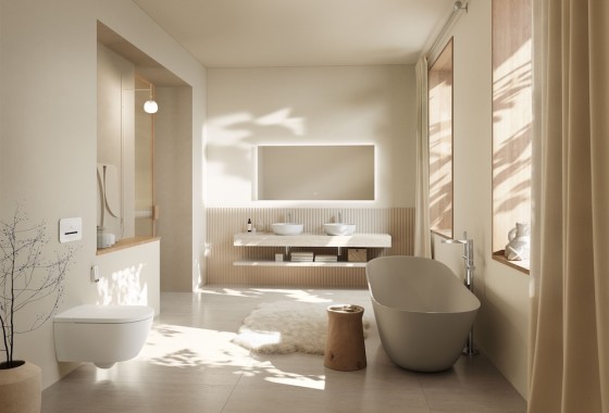 Beige is terug: de kleur Almond verovert de badkamer