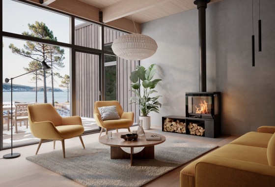 Een haard met rust, warmte en een strak design