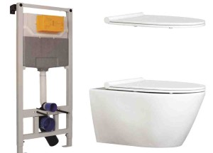 Comfort Rimless wandtoilet set | Qisani - Qisani badkamer