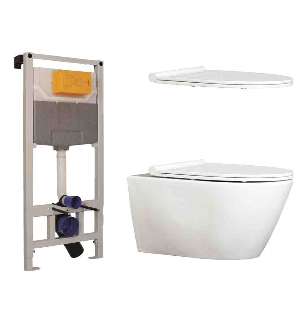 Comfort Rimless wandtoilet set | Qisani