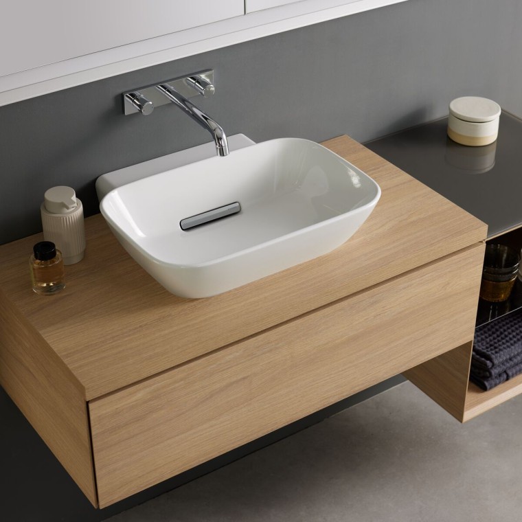 ONE opzetwastafel met CleanDrain | Geberit