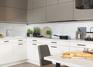 Kristalwit Arosa Fenix Grigio Londra | Brigitte Keukens - Brigitte keukens