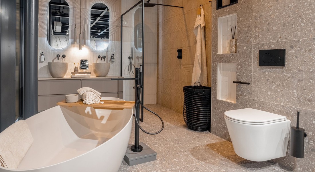 Japandi badkamer met wellnessgevoel