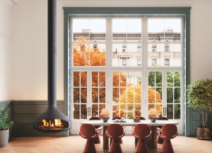 Bio-ethanol haard: echte vlammen zonder rook of rookkanaal - 