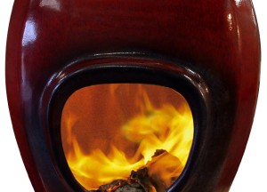 African Flame pothaard Deep Red - Art of Fire
