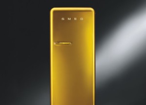 Smeg koelkast FAB28 Swarovski Gold