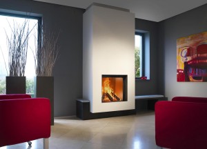 Kalfire W71/62F gesloten houthaard - frontmodel - Kalfire Fireplaces